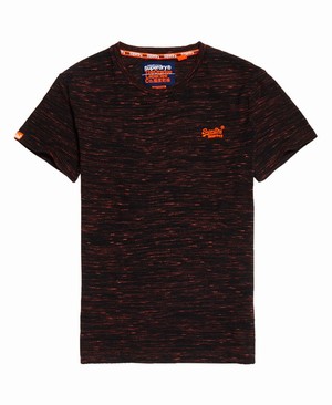 Superdry Orange Label Vintage Embroidery Férfi Pólók MélyBordó | HQWJI3198